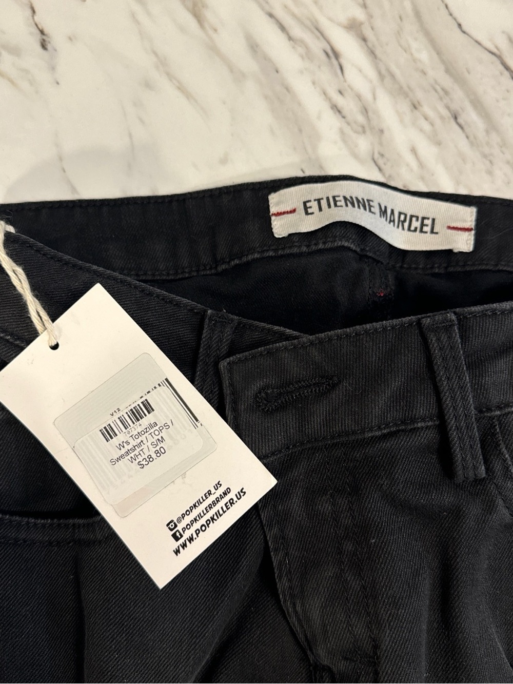 Etienne Marcel Black High-Rise Pants - Picture 7 of 8